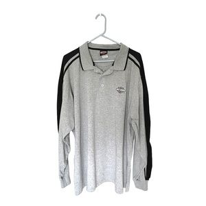 Vintage Harley Davidson Long Sleeve Polo